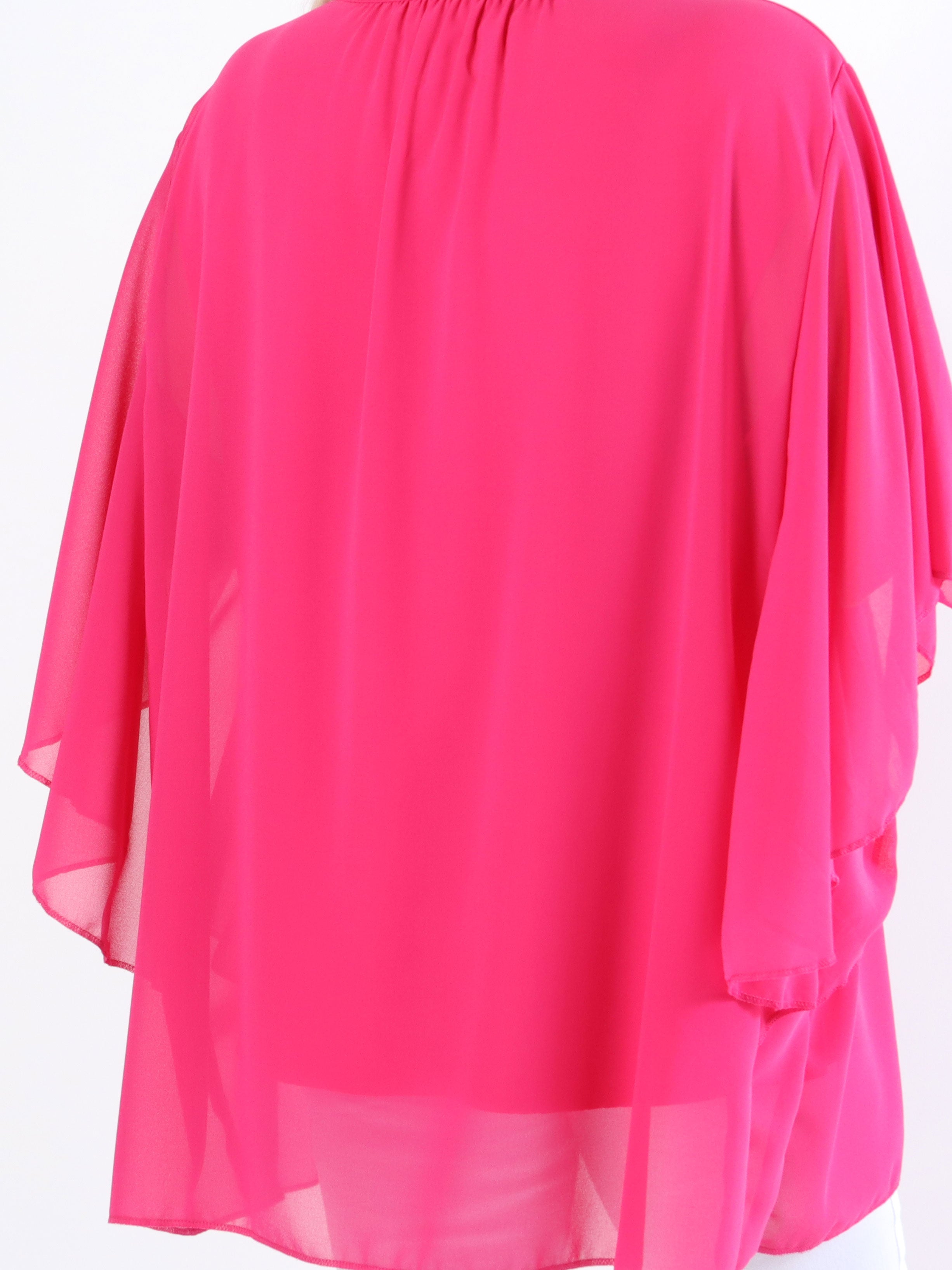 Annis - Sød plus size tunika i løs pasform i chiffon